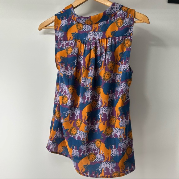 Modcloth Vibrant Animal Print Tank Top - Lions and Tigers and Bears - Picture 3 of 5